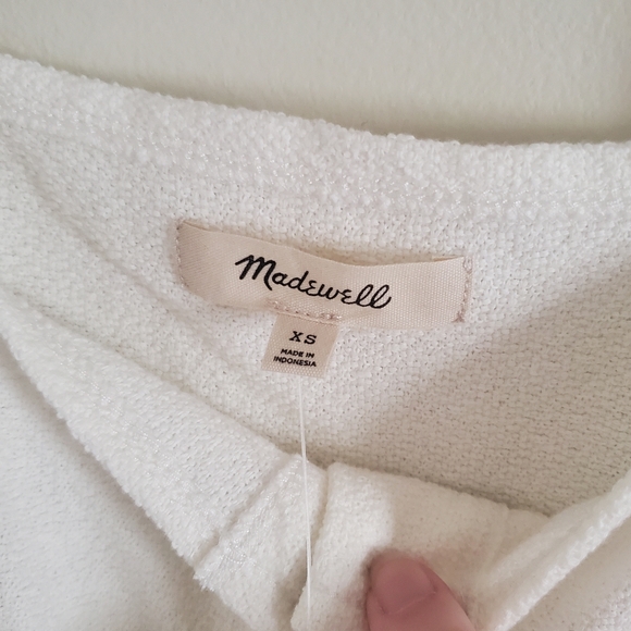 Madewell Cream Square Neck Puff Sleeve Blouse Size XS Womens - Picture 3 of 10